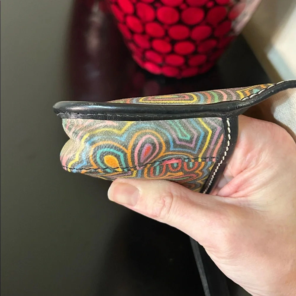 SOLD Dooney and Bourke Vintage Scribble Graffiti Wristlet - Made in the USA - Picture 4 of 16